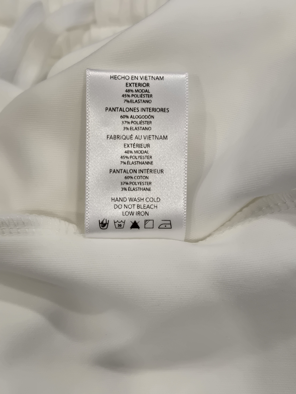 Rae Mode Cream Drawstring Elastic-Waist Skort 1X - Picture 7 of 7